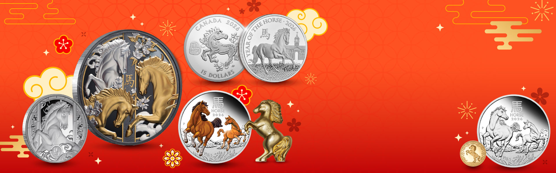 PROOF LUNAR SILVER COINS